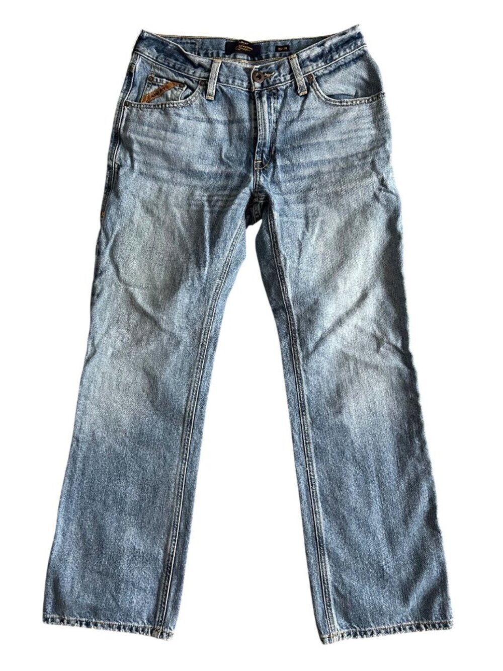 Ariat X Yellowstone Men's Sz 30x30 Denim Jeans Wash Straight Leg Western Style